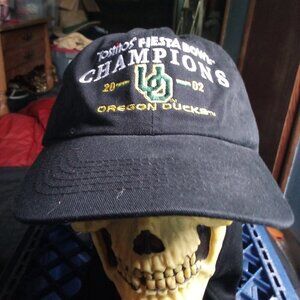 Vintage University of Oregon Ducks Fiesta Bowl 2002 Strap Back Hat